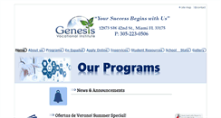 Desktop Screenshot of genesisvocationalinstitute.com